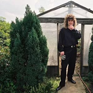 Black Sabbath singer Ozzy Osbourne in the garden of his home. May 1988