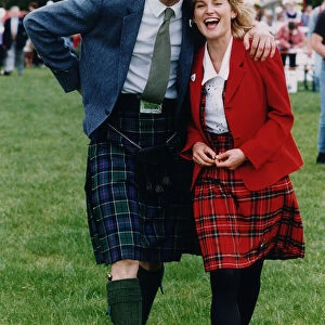Blue Peter television presenters John Leslie and Anthea Turner - 1993 DR