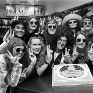 The Body Shop founder Anita Roddick (centre) opens Huddersfield