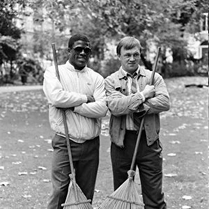 Boxers Errol Christie and Tony Sibson. 30th October 1986