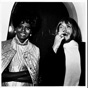Brian Jones of The Rolling Stones and Diana Ross of The Supremes at the John Bull