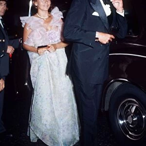 British actor Roger Moore with his wife at the Premiere Live