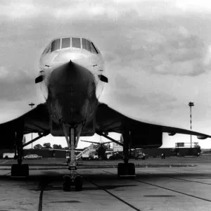 British Airways Concorde airliner / aircraft visits Newcastle Airport