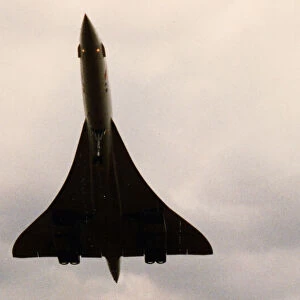 British Airways Concorde G-BOAF approaching Newcastle Airport in 24th April, 1994