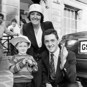 British cyclist Chris Boardman with his wife Sally-Anne