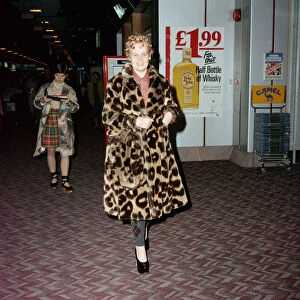 British fashion designer Vivienne Westwood, pictured at Londons Heathrow Airport