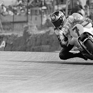 British Motorcycle road racer Barry Sheene attending the South Africa Grand Prix at