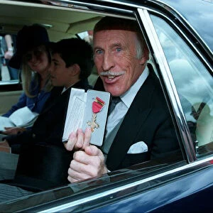 Bruce Forsyth Comedian / TV Presenter, July 1998. Leaving Buckingham Palace