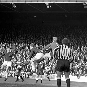 Burnley v. Newcastle. Action from match. November 1969 Z10626-011