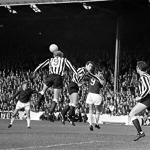 Burnley v. Newcastle. Action from match. November 1969 Z10626-013