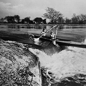 Canoe camping Club of Great Britain rally at Chertsey - Betty Cowie