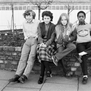 The cast of the BBC childrens television series Grange Hill