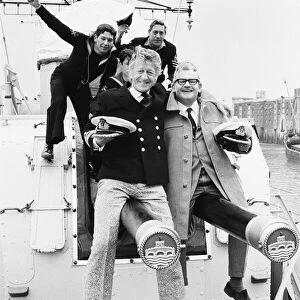The cast of the BBC radio programme "The Navy Lark"