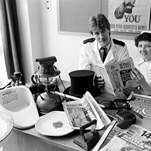 Charge nurse David Mudd and nurse Janet Groom are using blasts from the past