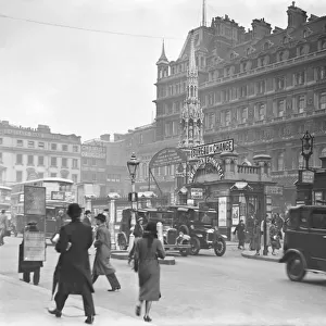 Charing Cross Station, on The Strand and next to Trafalgar Square