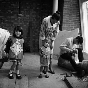 Children at Birmingham Art Centre, Birmingham, West Midlands. 9th October 1967