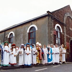 Children taking part in a nativity to raise funs for an East Cleveland Methodist Chapel