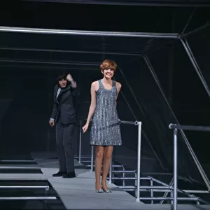 Cilla Black and Paul McCartney. Picture taken on the set of "