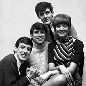 Cilla Black singer pictured with The Bachelors, Declan Cluskey