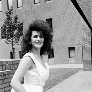 Cleo Rocos, Actress, pictured outside Southwark Crown Court, London, 21st June 1984
