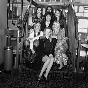 Cliff Richard with the dancers Pans People. Cliff Richard was voted Mr