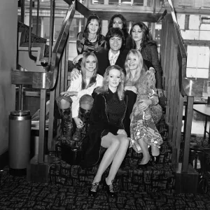 Cliff Richard with the dancers Pans People. Cliff Richard was voted Mr