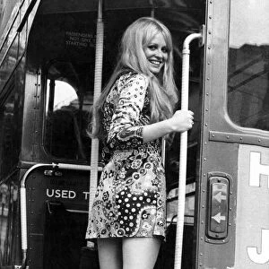 Clothing: Fashion: Mini dress. August 1969 P005243