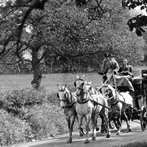 The coach and horses, a glory of old Englands highways Which mr