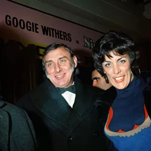 Comedian Spike Milligan with wife Paddy at the Royal Charity Premiere of "