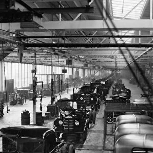 The commerical vehicle assembly line in the new Vauxhall factory is 300 yards long