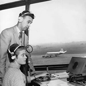 Control Tower at Renfrew Airport, Scotland, 21st October 1960
