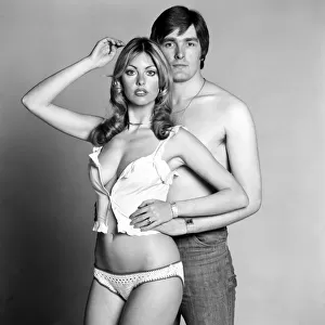 Couple: Man: Woman: Models Gillian Duxbury and Peter Glancy. April 1975 75-1959-003