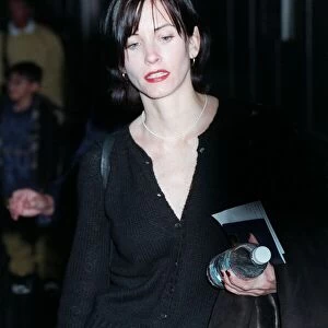 Courteney Cox Actress February 98 Arriving at Heathrow Airport from Los Angeles