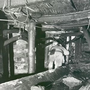 The cramped conditions at Ellington Colliery, near the pits most productive face