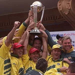 Cricket World Cup 1999 Pakistan v Australia The Winning Australian Cricket Team