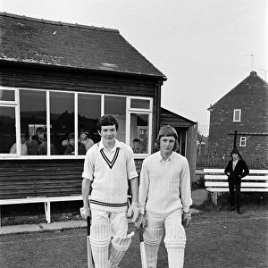 Cricketers in Marske. 1973