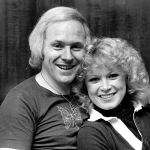 D. J. David Hamilton (33) and girlfriend Angela Downing (21). April 1975 75-1733-004