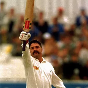 David Boon Australia Cricket takes his test century against England in the 12th test