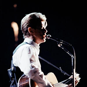 David Bowie performing at The Birmingham NEC
