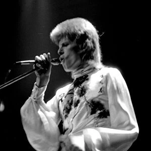 David Bowie performing on stage at the Dome theatre Brighton, Ziggy Stardust