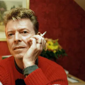 David Bowie, Singer in Paris for the second MTV Europe Music Awards which will be taking