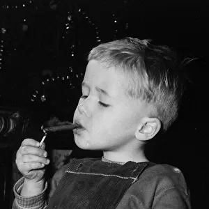 David Fellows (3) smokes cigars cigarettes and pipes, his mother Evelyn Fellows