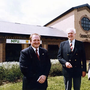 David Nash President of the NFU at the opening of the new offices at Alnwick with Kev
