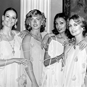 Davina Sheffield wearing diamonds at charity function 1977 Friend of Prince Charles