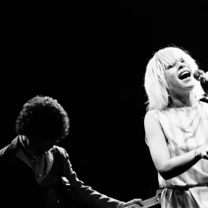 Debbie Harry in concert with Blondie, at the Odeon, Birmingham