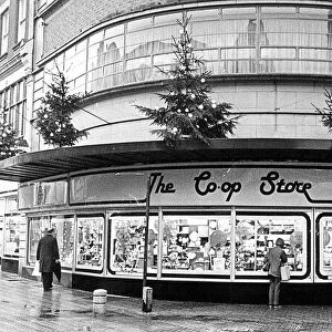 The Derby Co-Op store, East Stret, Derby seen here preparing for Christmas in the 1970s