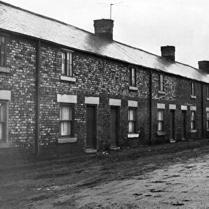 Derelict housing in an area of Third Row, Choppington Colliery