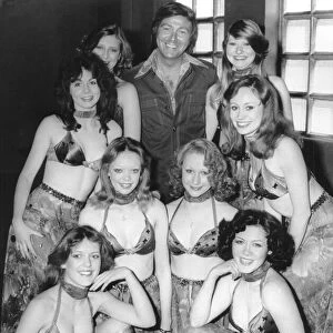 Des O Connor and dancers at Coventry Theatre where they are appearing in the "