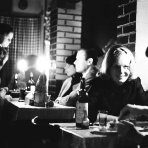 Diners at Bistro Vino Restaurant, South Kensington, London, 14th October 1965