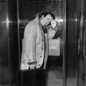 DJ Terry Wogan outside Broadcasting House, where he will be recording his final programme